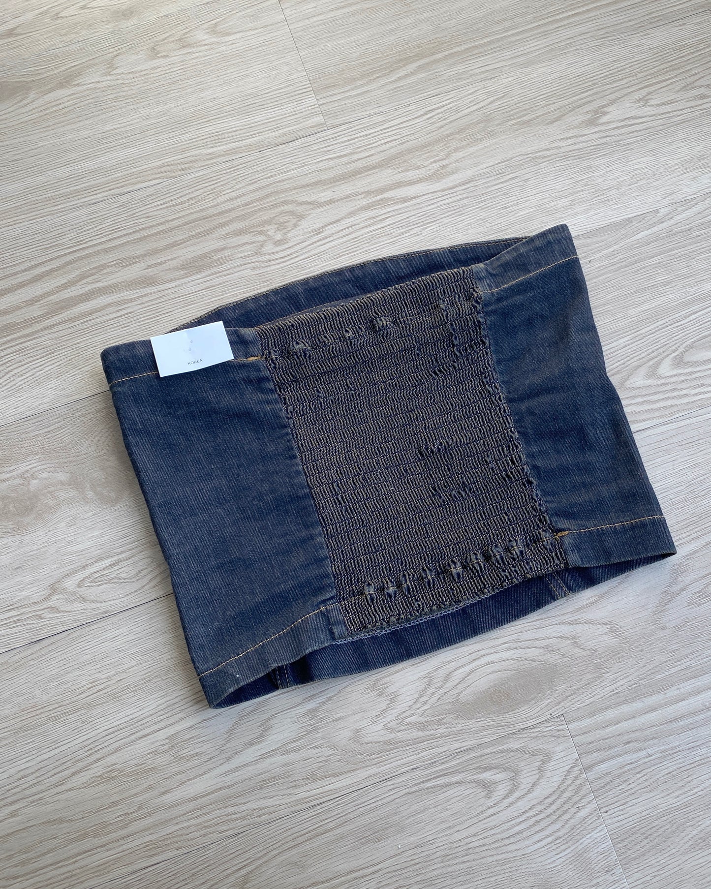現貨 TP482 Denim Tube Top - Navy