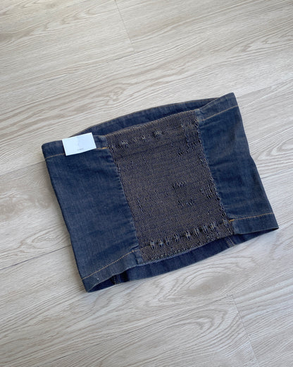 現貨 TP482 Denim Tube Top - Navy