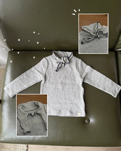 🍪Bebeholic 領結小上衣 - Ivory | Pink | Gray | Charcoal