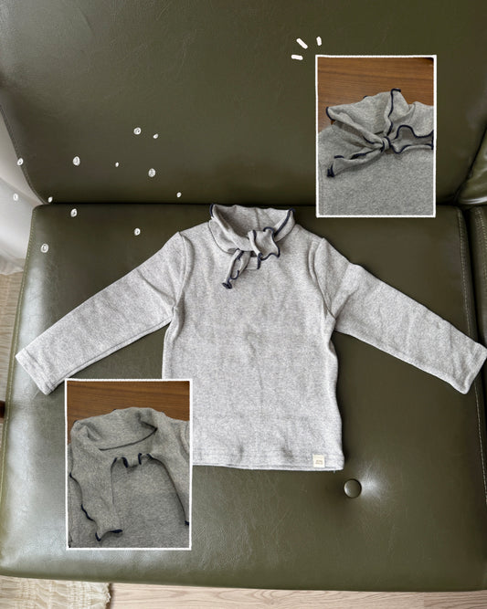 🍪Bebeholic 領結小上衣 - Ivory | Pink | Gray | Charcoal