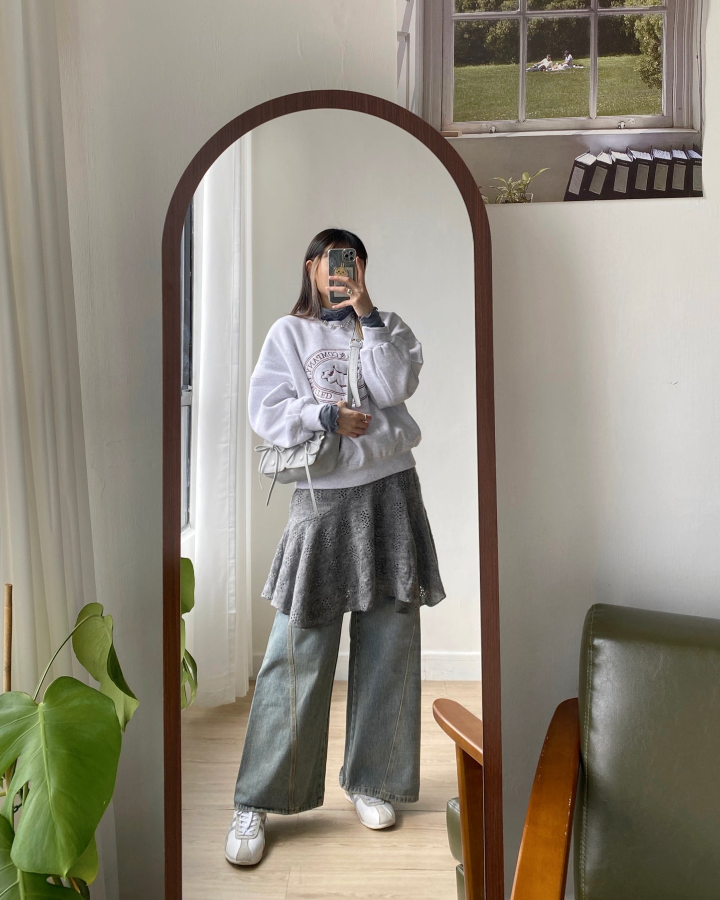 現貨 SK179 Twist Pattern 2Way Skirt - Ivory | Gray