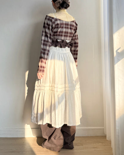 DS286 鈕扣多種穿法OPS - Ivory | Black