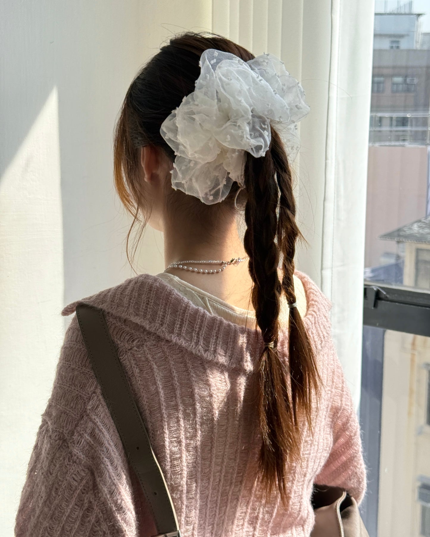 CD058 Fleur Cardigan - Gray | Pink