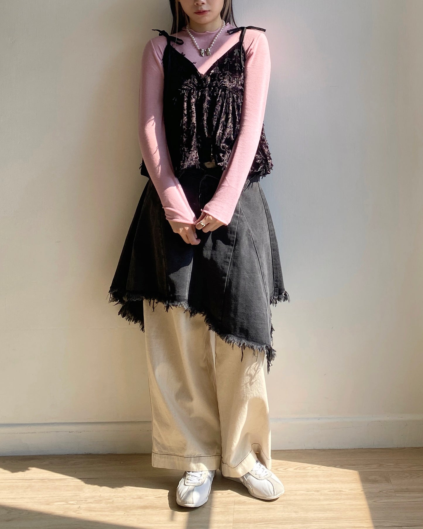 現貨 VT232 Ribbon Vest - Black