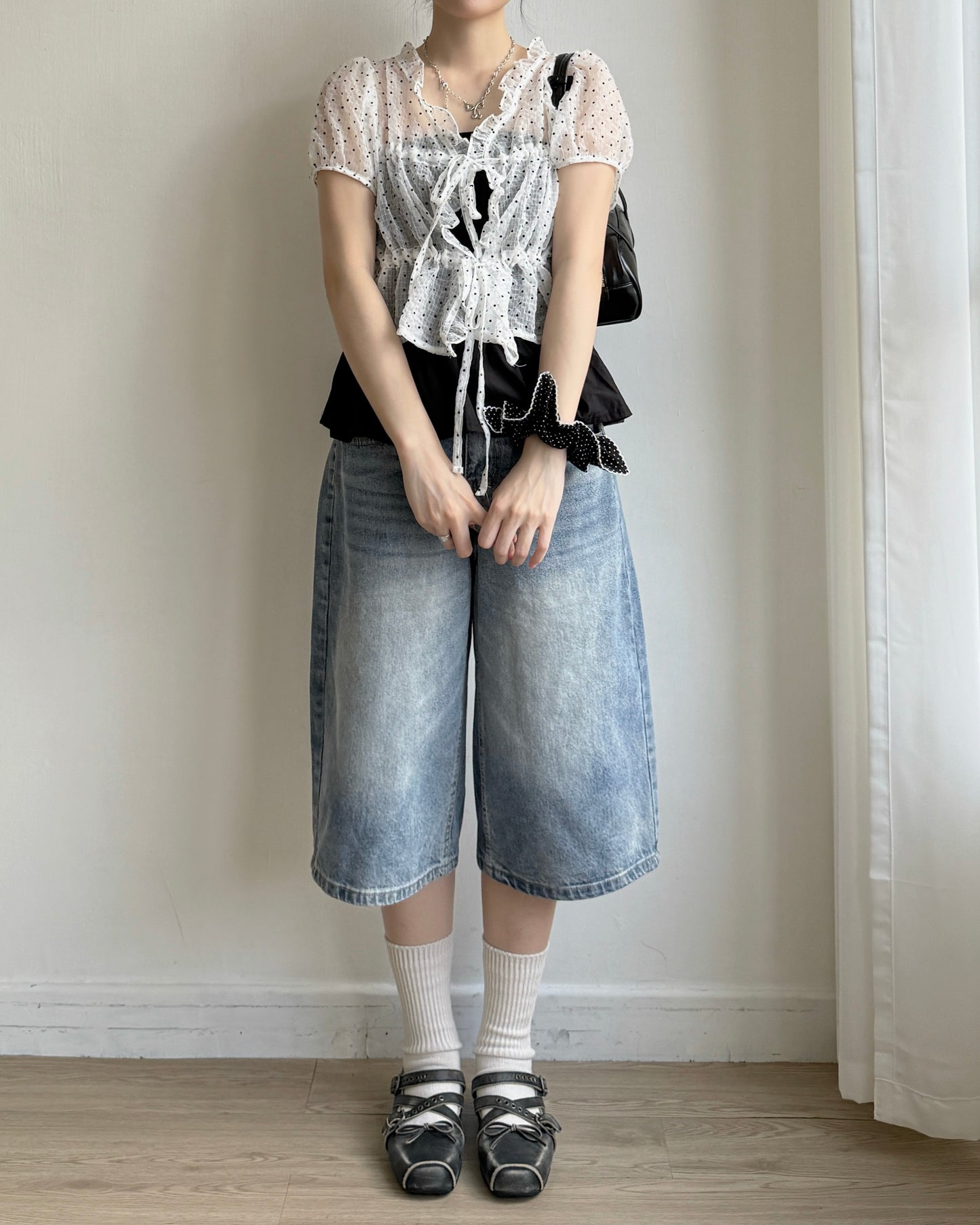 TP594 DotDot Blouse - White | Black
