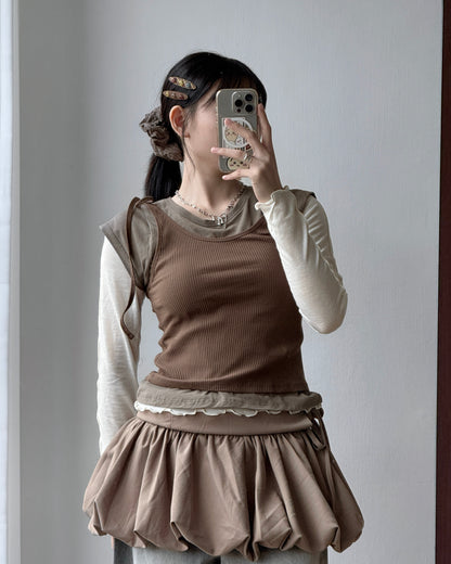 TP548 Basic TEE - Beige | Brown | Navy | Charcoal