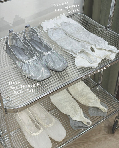 ✨早鳥限時優惠 SH027 Mesh See-Througth Soft Falt - Black | White | Gray