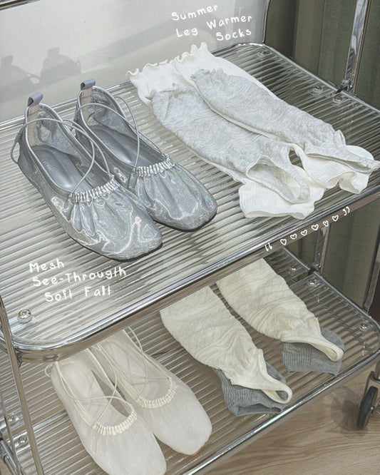 ✨早鳥限時優惠 SH027 Mesh See-Througth Soft Falt - Black | White | Gray