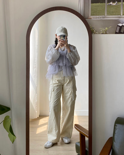 現貨 PT070 Cargo Pants - Ivory | Black