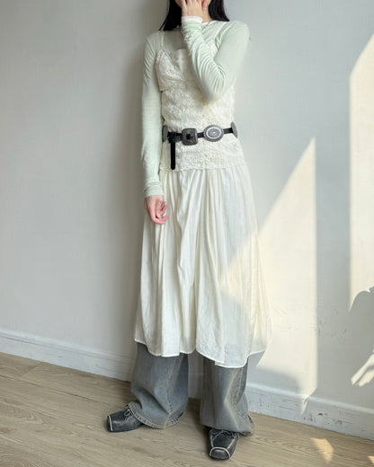 VT280 Lace Bustier - Ivory