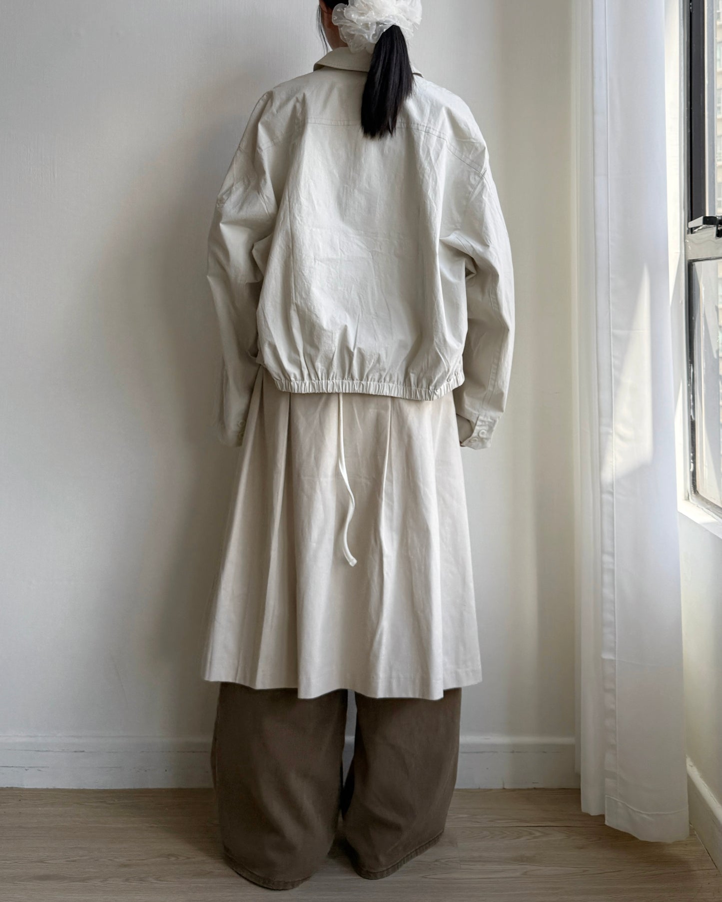 🍂早鳥限定優惠 JK039 Trench Blouson - Ivory | Black