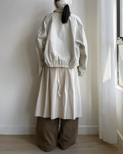 🍂早鳥限定優惠 JK039 Trench Blouson - Ivory | Black