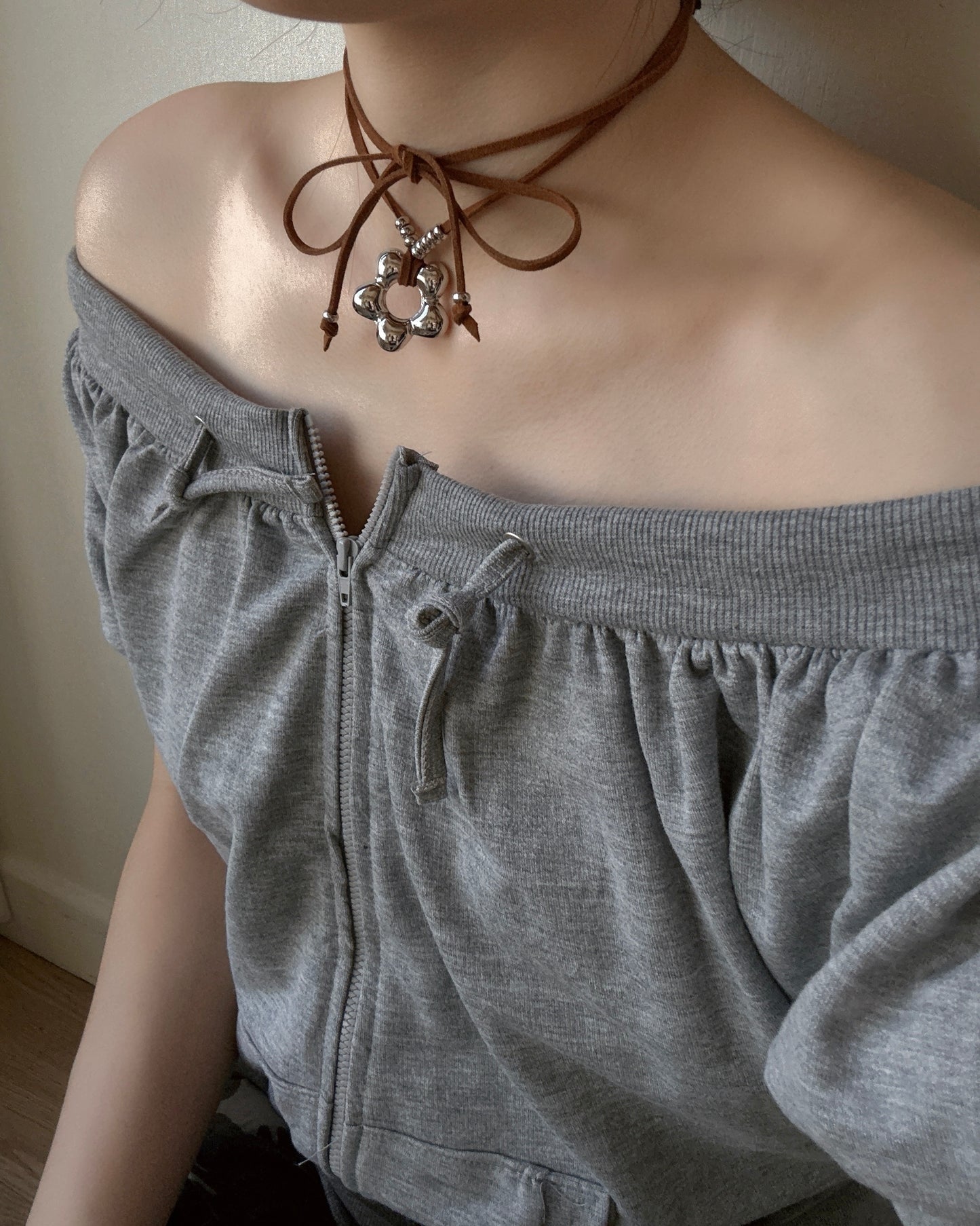 KA351 FAFA Necklace - Black | Brown