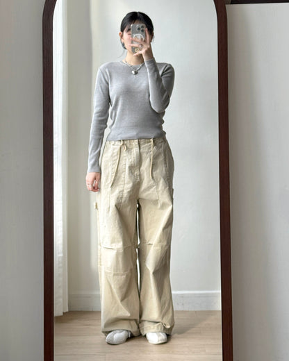 TP558 Ribbed Knit (Women) - Beige | Gray | Black