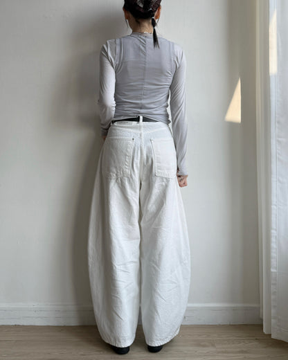 TP577 Mesh Shirring Twinset - White | Gray | Black