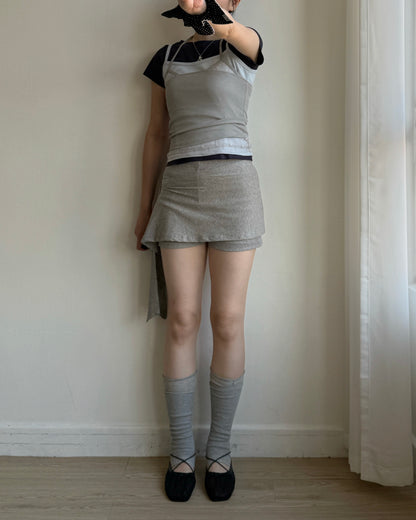 VT314 DotDot Halter Vest - Gray | Black