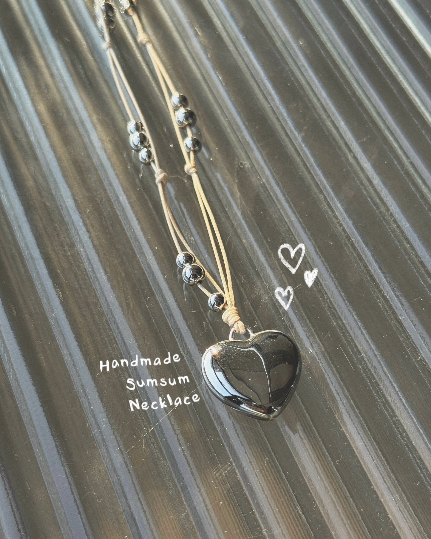 KA357 Handmade Sumsum Necklace - Ivory