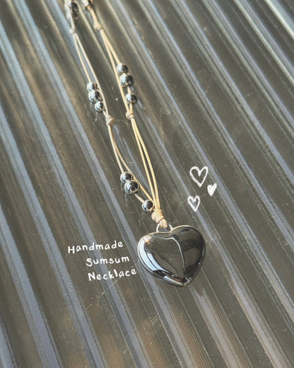 KA357 Handmade Sumsum Necklace - Ivory