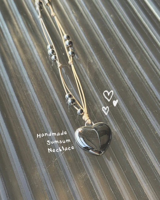 KA357 Handmade Sumsum Necklace - Ivory