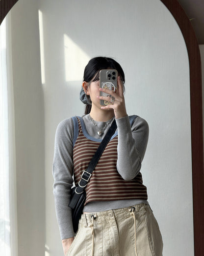 VT271 Caramel Vest - Brown | Blue | Beige