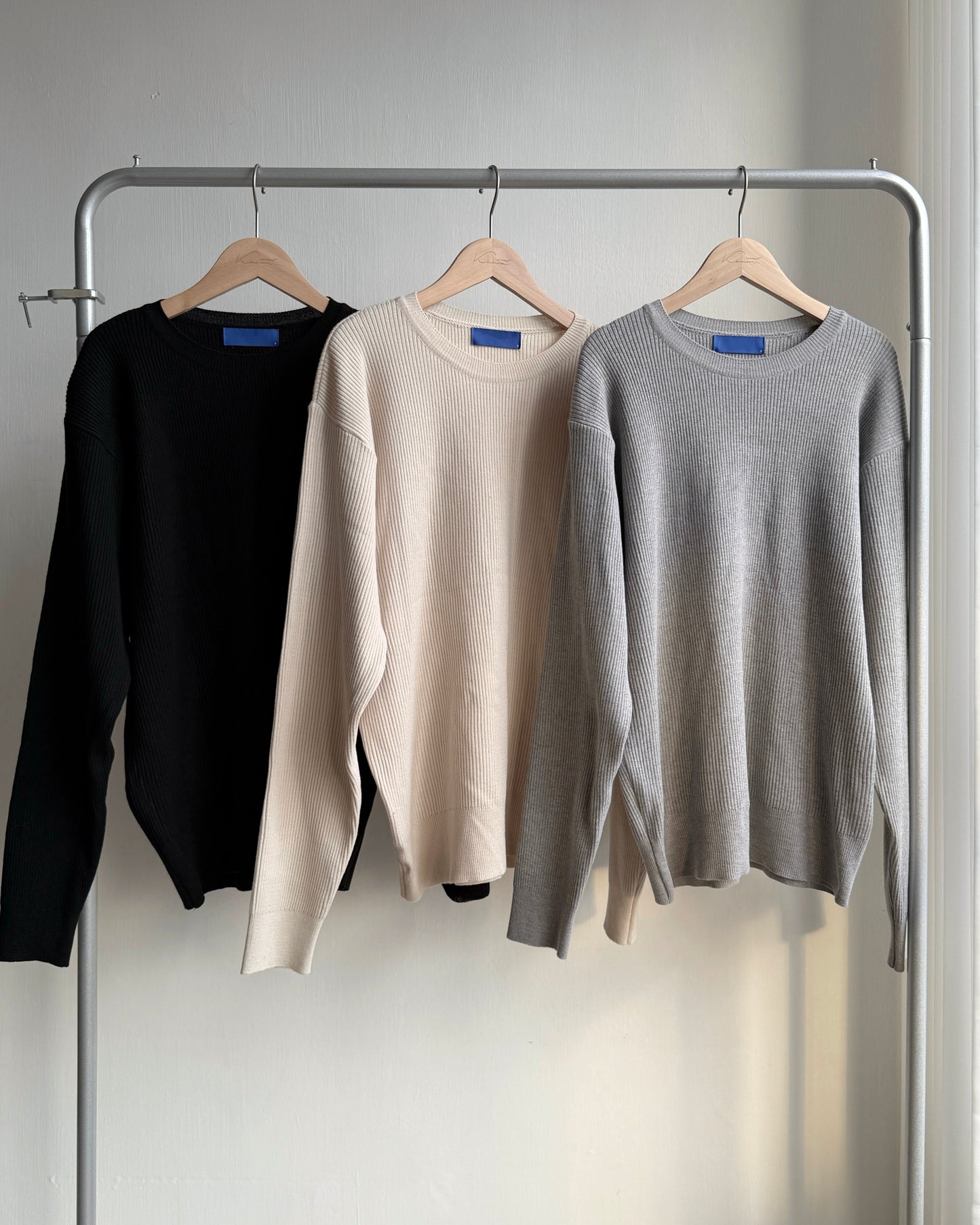 TP559 Ribbed Knit (Unisex) - Beige | Gray | Black