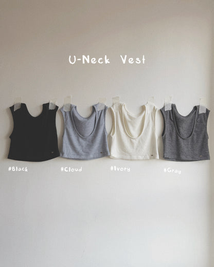 VT335 U-Neck Vest - Black | Cloud | Ivory | Gray