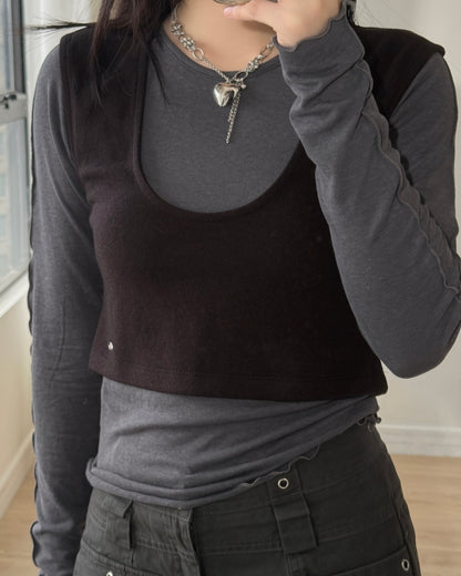 VT335 U-Neck Vest - Black | Cloud | Ivory | Gray