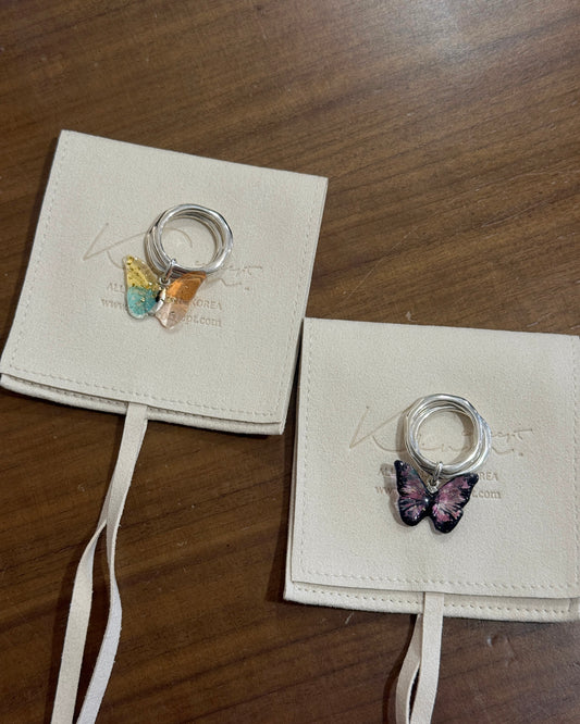 現貨 OA008 OtroAccesorio 🦋 Ring - Pink | Yellow