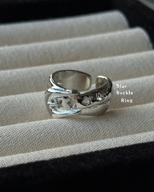 KA422 Star Buckle Ring
