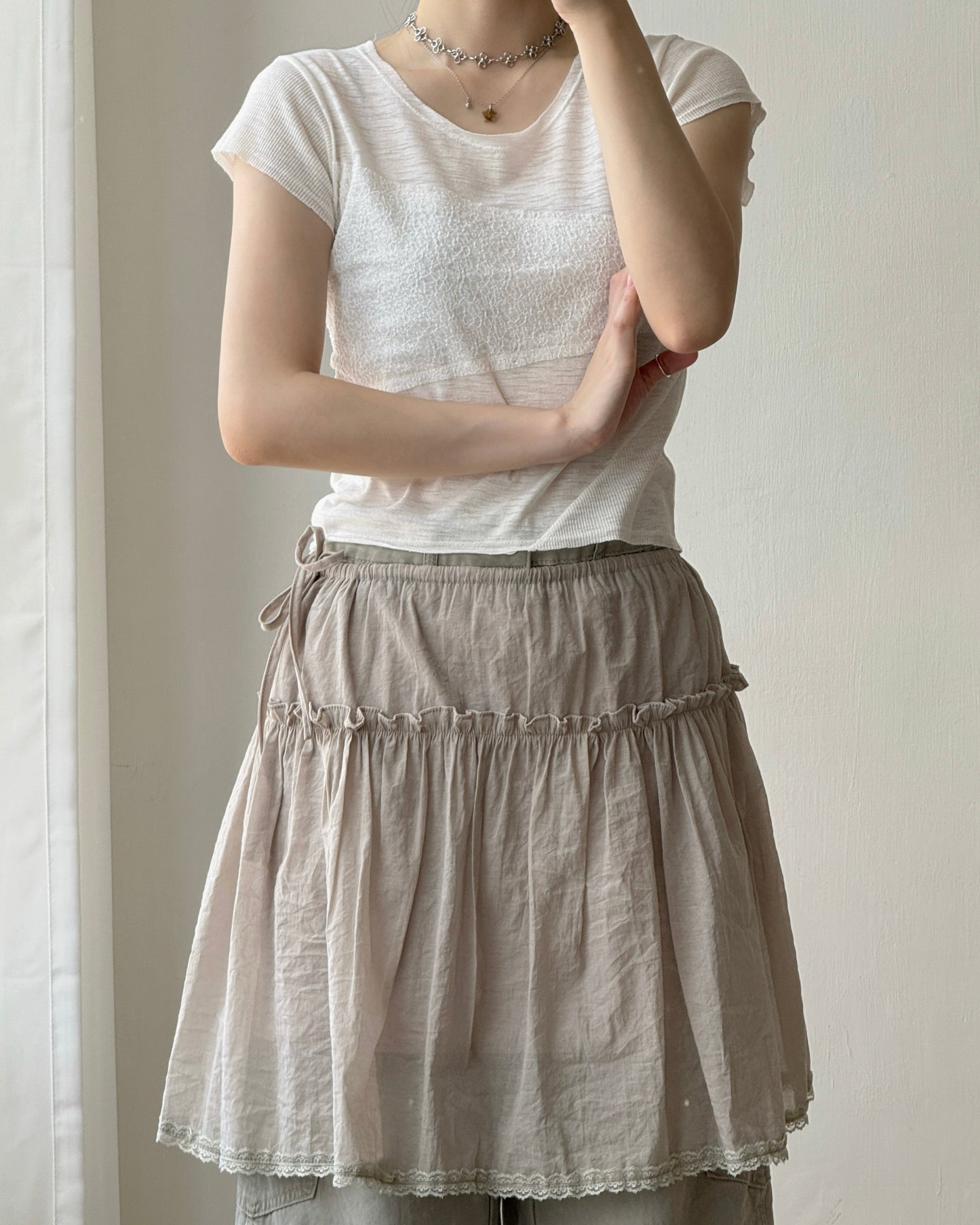 TP600 Patchwork Top - White | Gray | Black