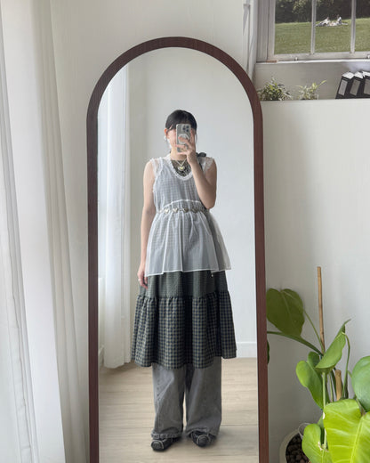 DS281 Check Halter OPS - Charcoal | Khaki