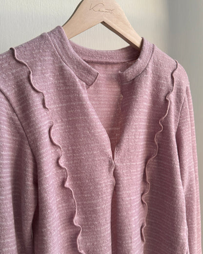 TP562 開叉微性感上衣 - Pink | Black