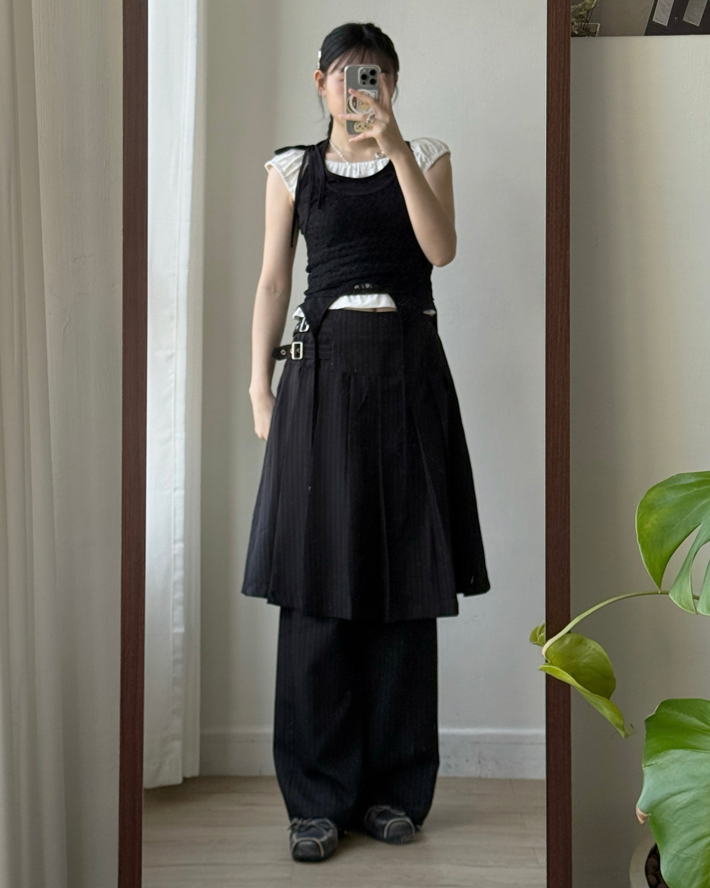 VT294 Turtleneck Halter Top - White | Gray | Black