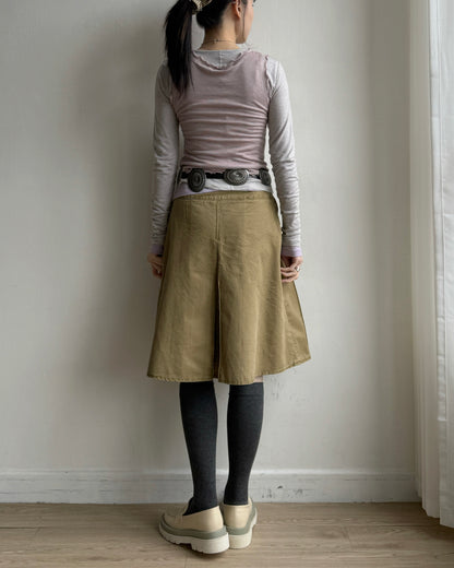 SK214 Pleated skirt - White | Navy | Beige