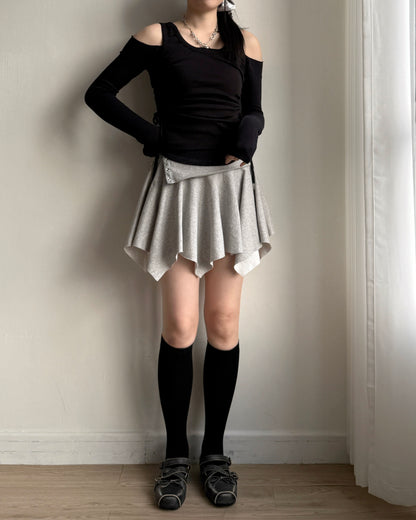 TP564 Basic Off-shoulder Top - White | Black