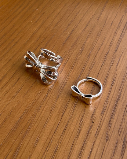 KA318 S925 🎀 Ribbon Ring