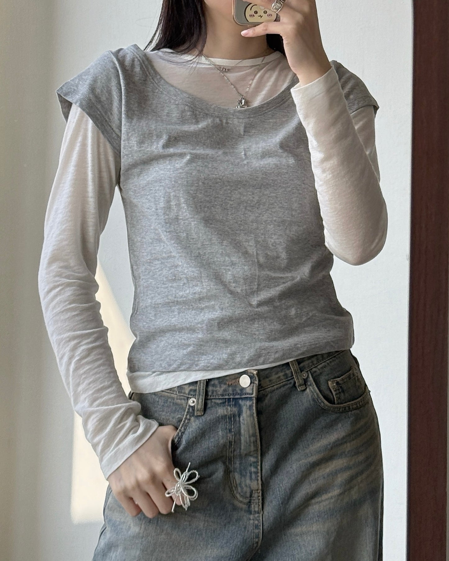 TP578 Edi Short TEE - White | Yellow | Pink | Gray | Blue | Khaki