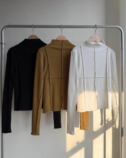 TP557 Surf Top - White | Mustard | Black