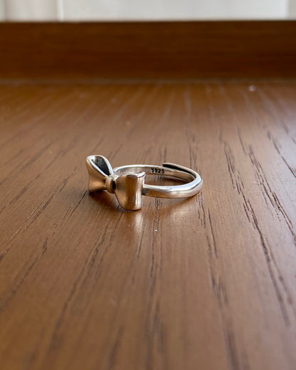 KA318 S925 🎀 Ribbon Ring