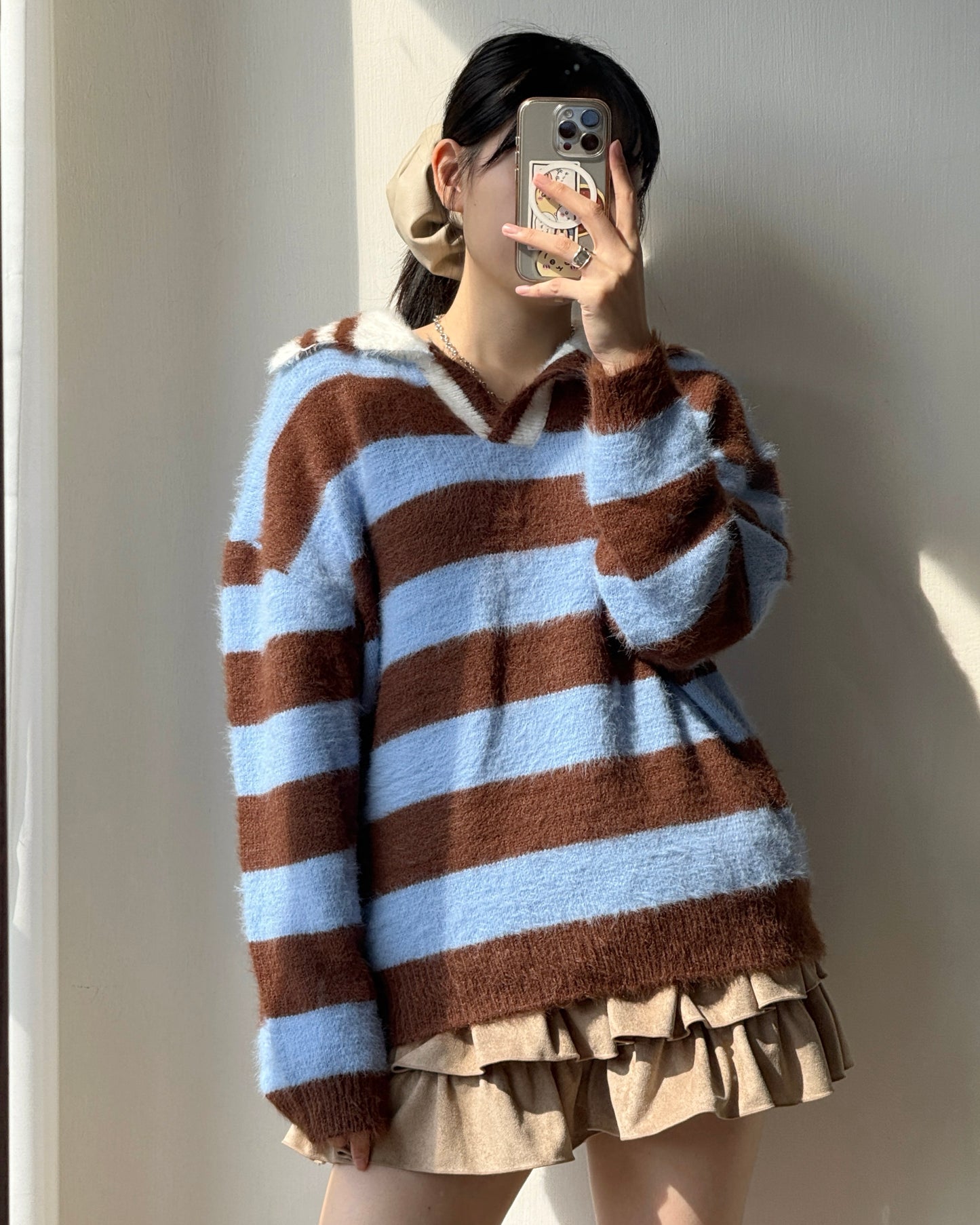 TP556 MoMo Striped Knit - Blue | Black
