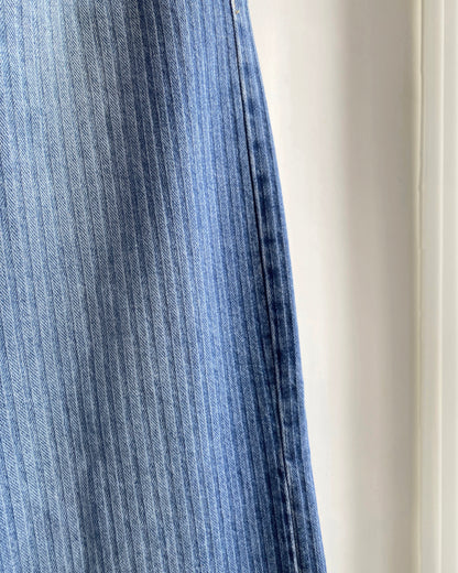 JN059 Stripe Jeans - Blue
