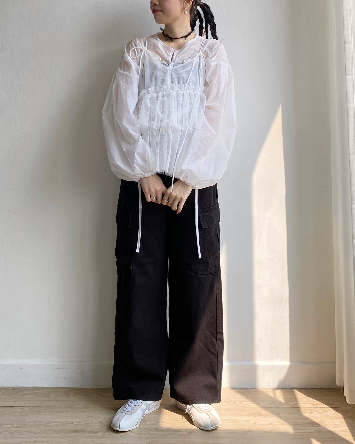 現貨 PT070 Cargo Pants - Ivory | Black