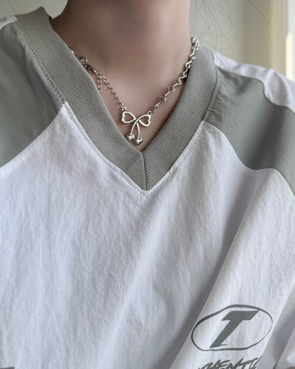 TP550 Nylon Sweatshirt - White | Black