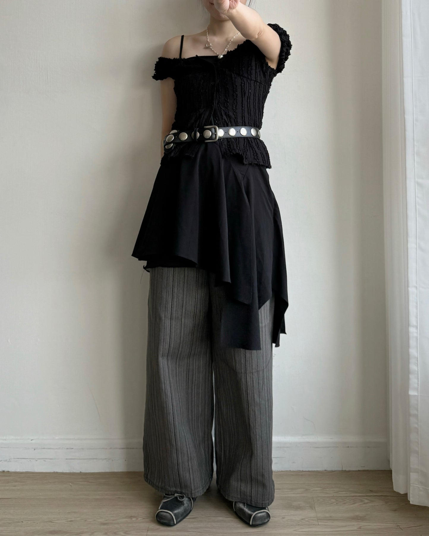 DS291 Chiffon OPS - Black | White