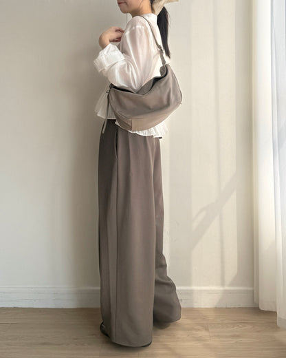 (🧨7-11/2限定優惠) PT079 Wide Pants - Khaki | Black