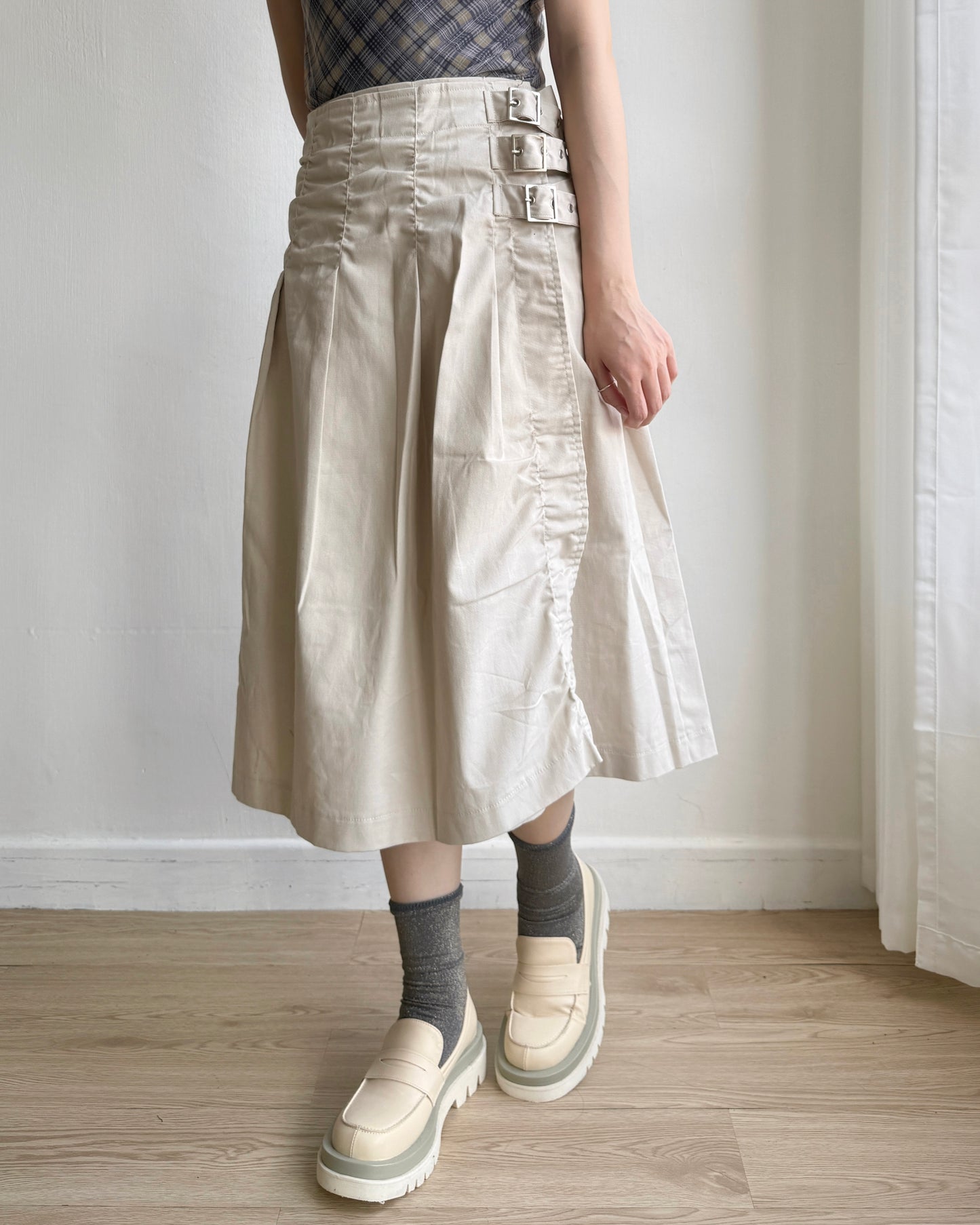SK200 Wrap Skirt - Khaki | Beige | Black