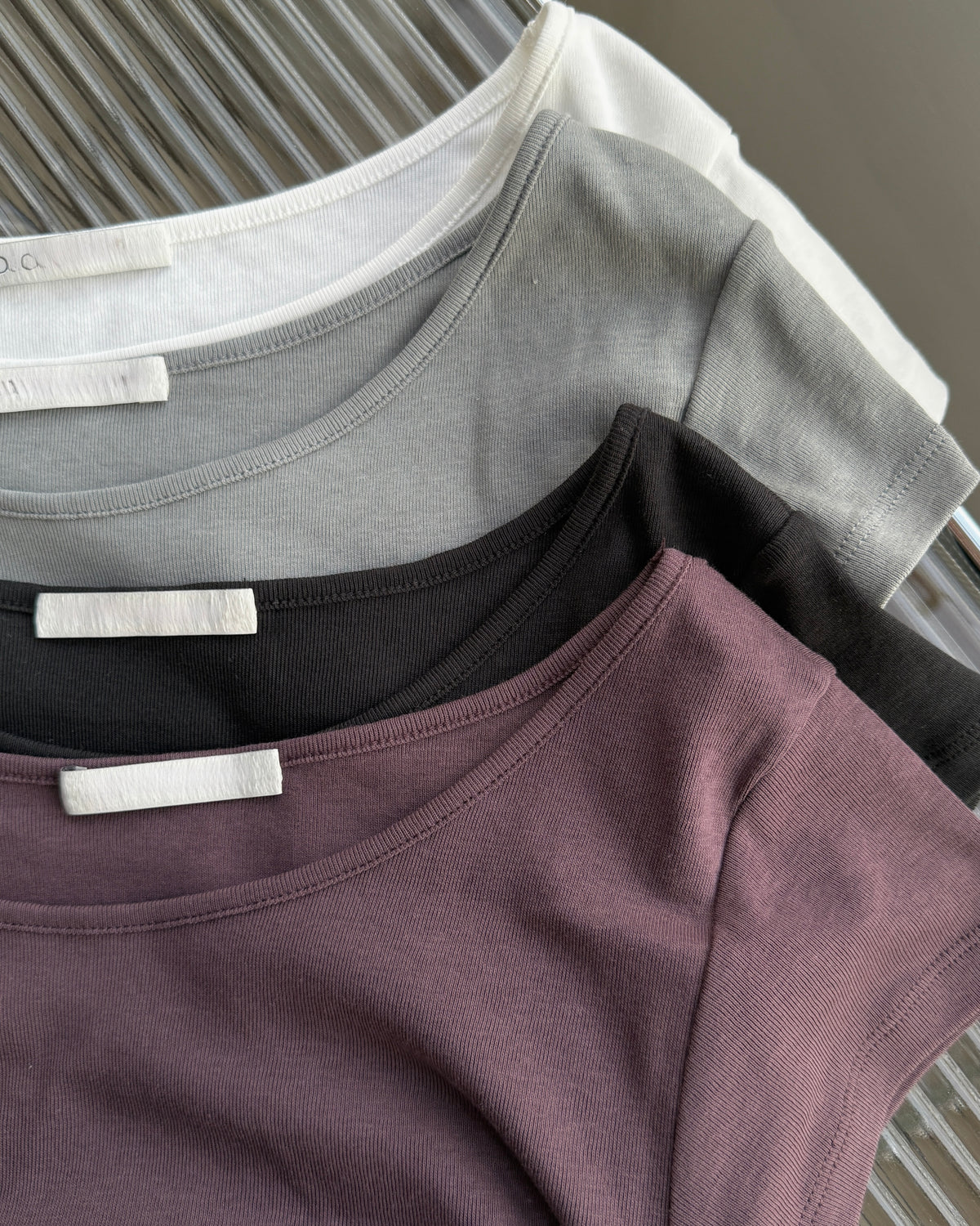 TP609 Drawstring Ruched Tee - White | Wine | Gray | Black