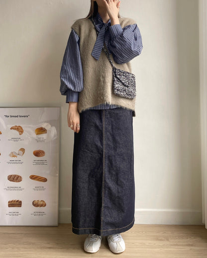 現貨 VT230 JP Shaggy Vest - Ivory | Gray | Black