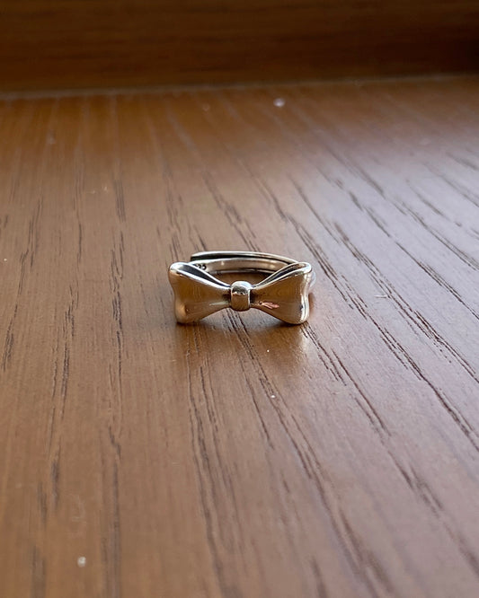 KA318 S925 🎀 Ribbon Ring