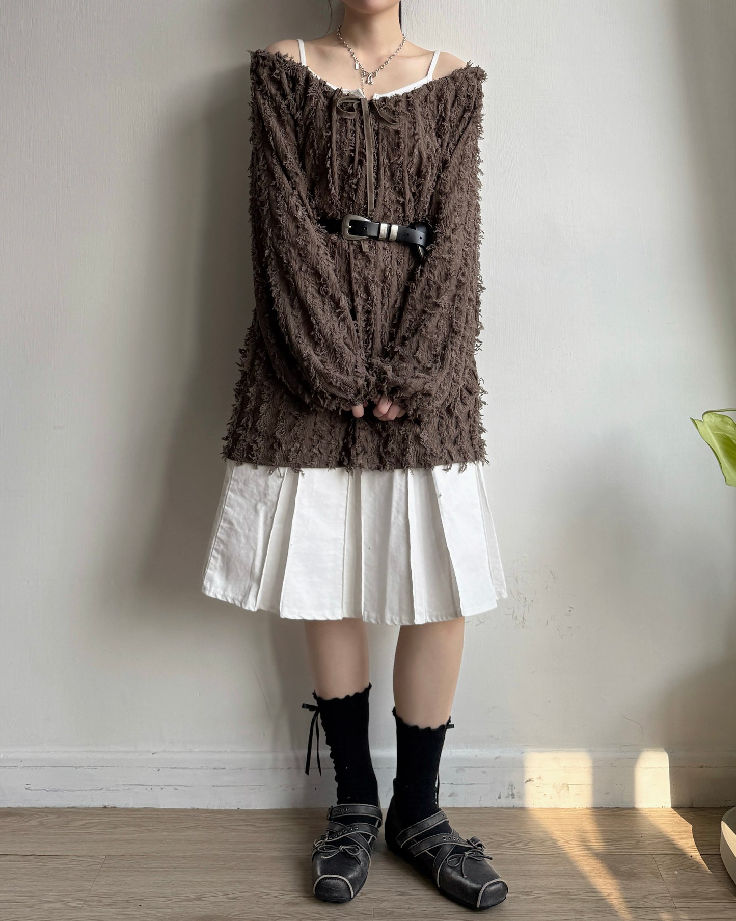 TP573 Crumbble Blouse - Khaki | Black | Ivory